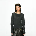 Cherry Melody | Vintage Loose Fit Wool-Blend Knit Sweater