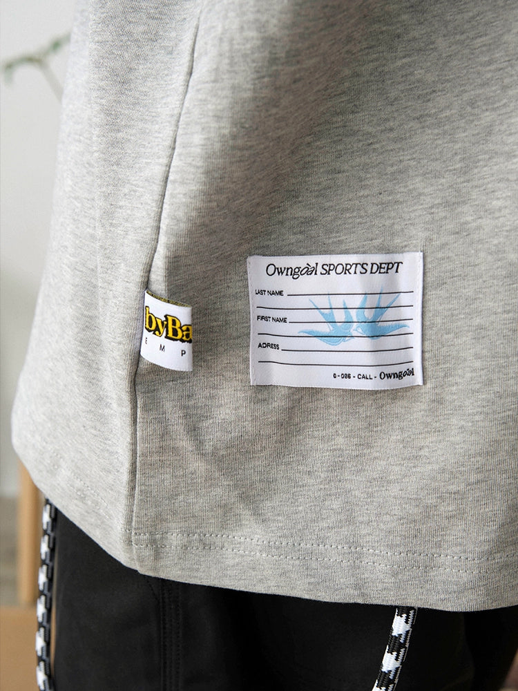 Battles Embroidery Vintage Loose Casual Long Sleeve