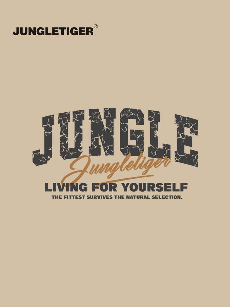 Jungle tiger Japanese cityboy shoulder plugged long-sleeve tee