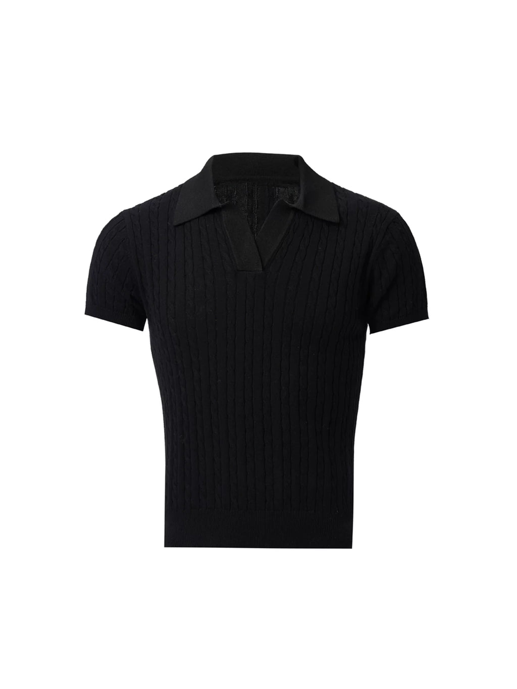 BALITONE Vintage Slim-Fit Knitted Polo Shirt