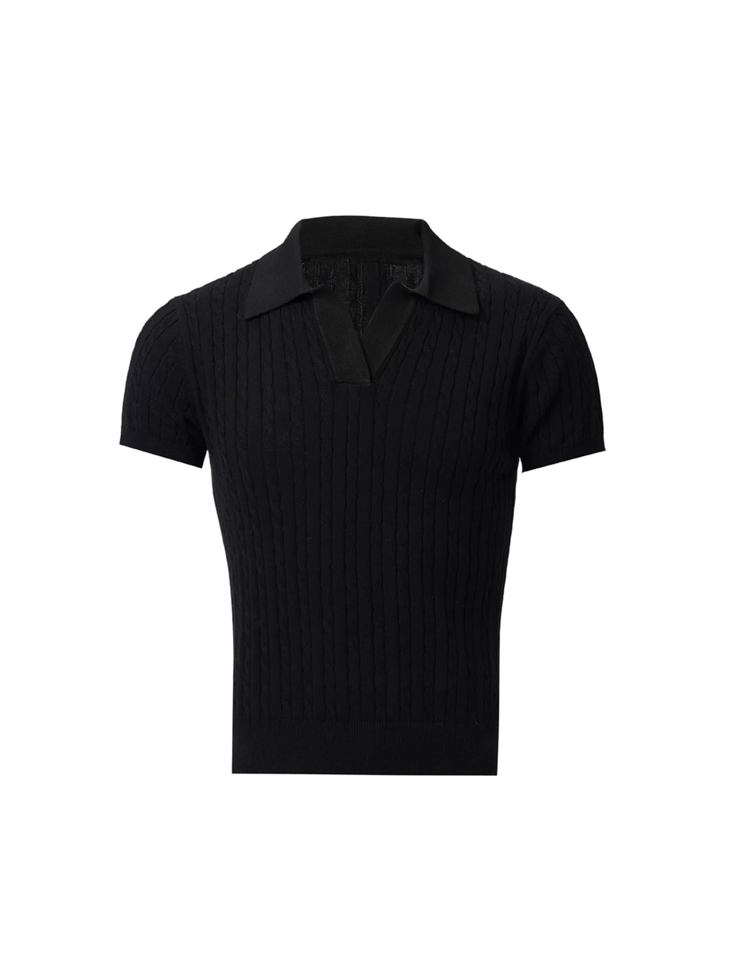 BALITONE Vintage Slim-Fit Knitted Polo Shirt