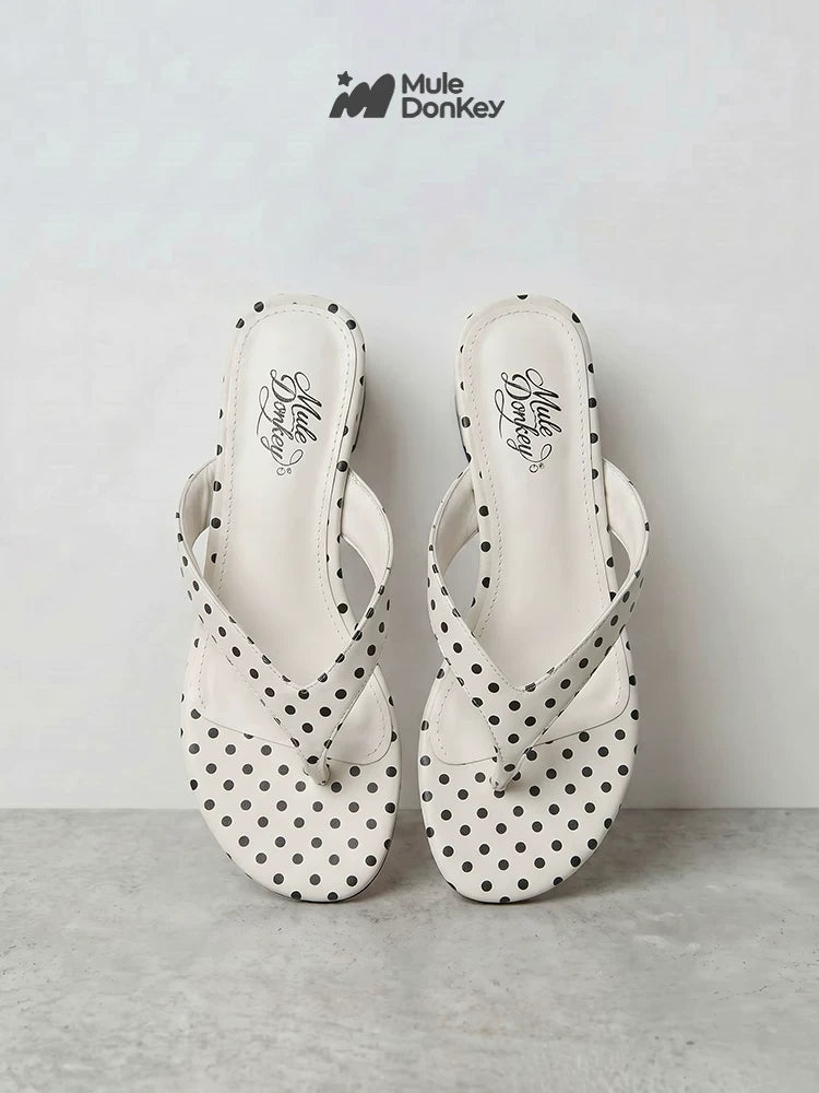Donkey Polka Dot Non-slip Thick Bottom Sandals
