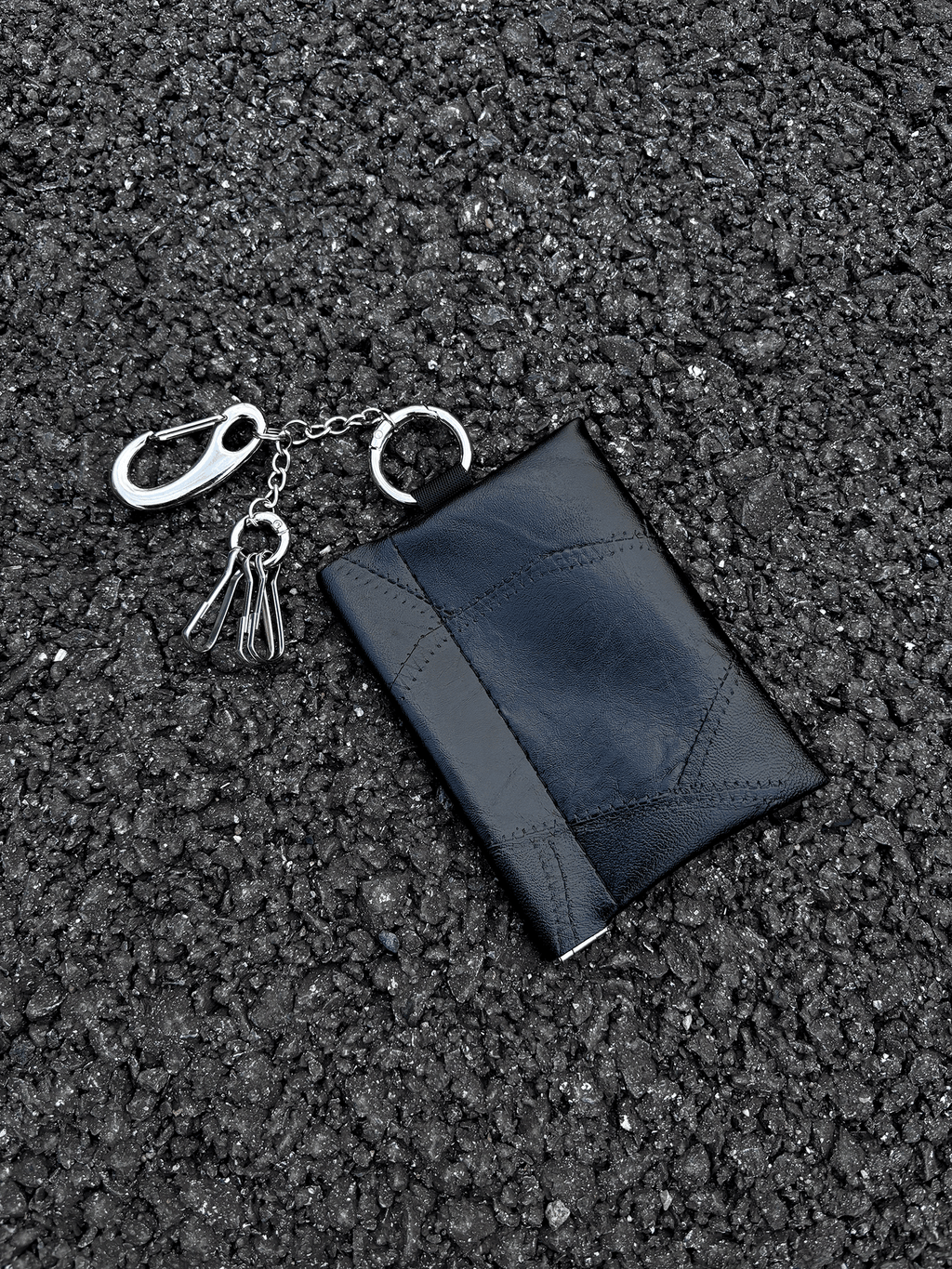 DPOL Snake Pattern Waist Cleanfit Cowhide Card Bag