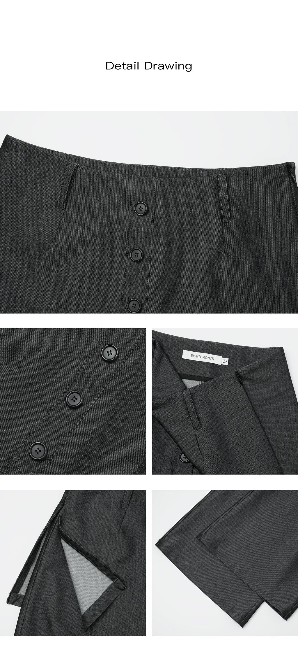 EIGHTHMONTH High-waisted Slacks