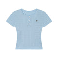 KANO Henry Collar Slim Knitting Tee