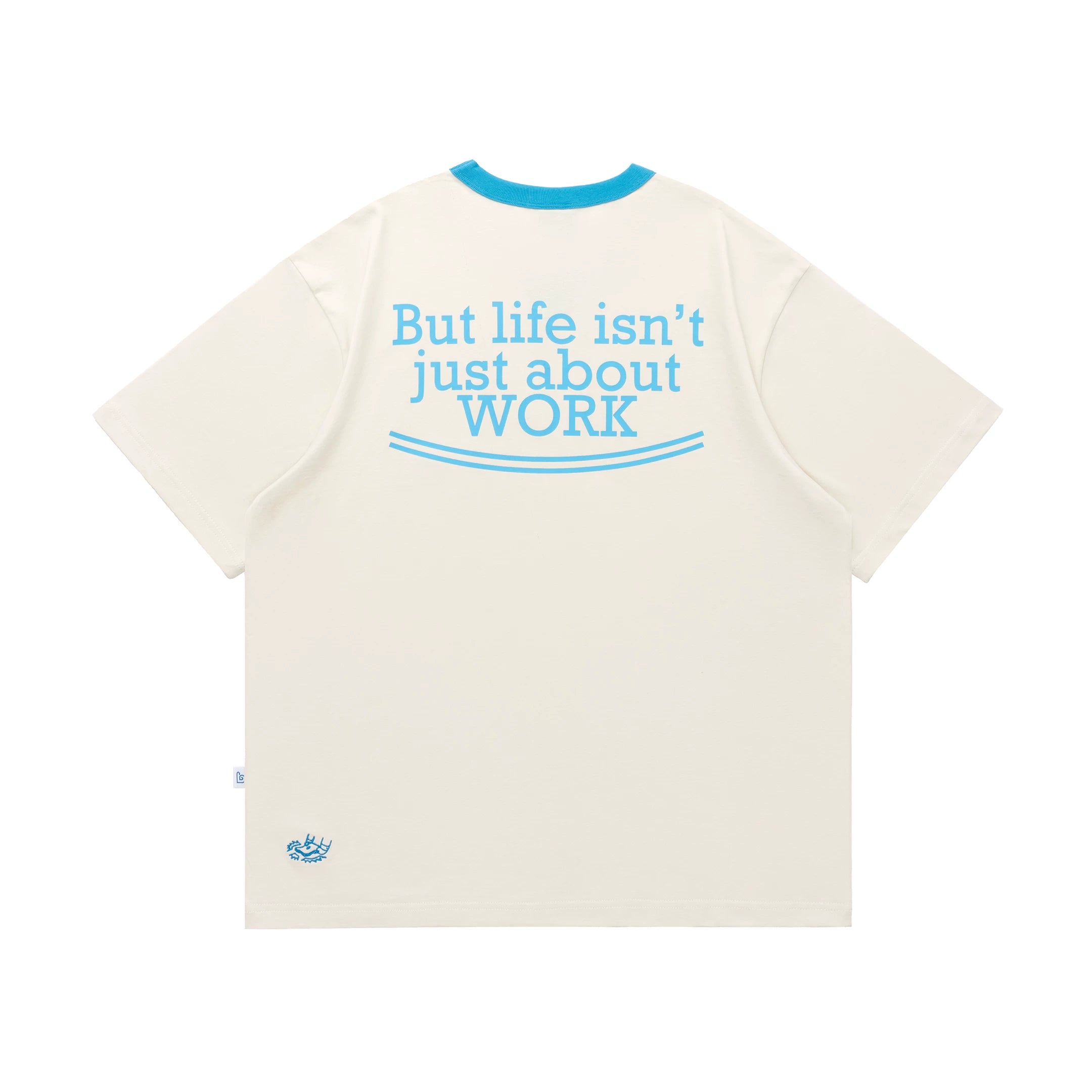 BENT IDEA Casual Color Matching Collar Versatile Tee