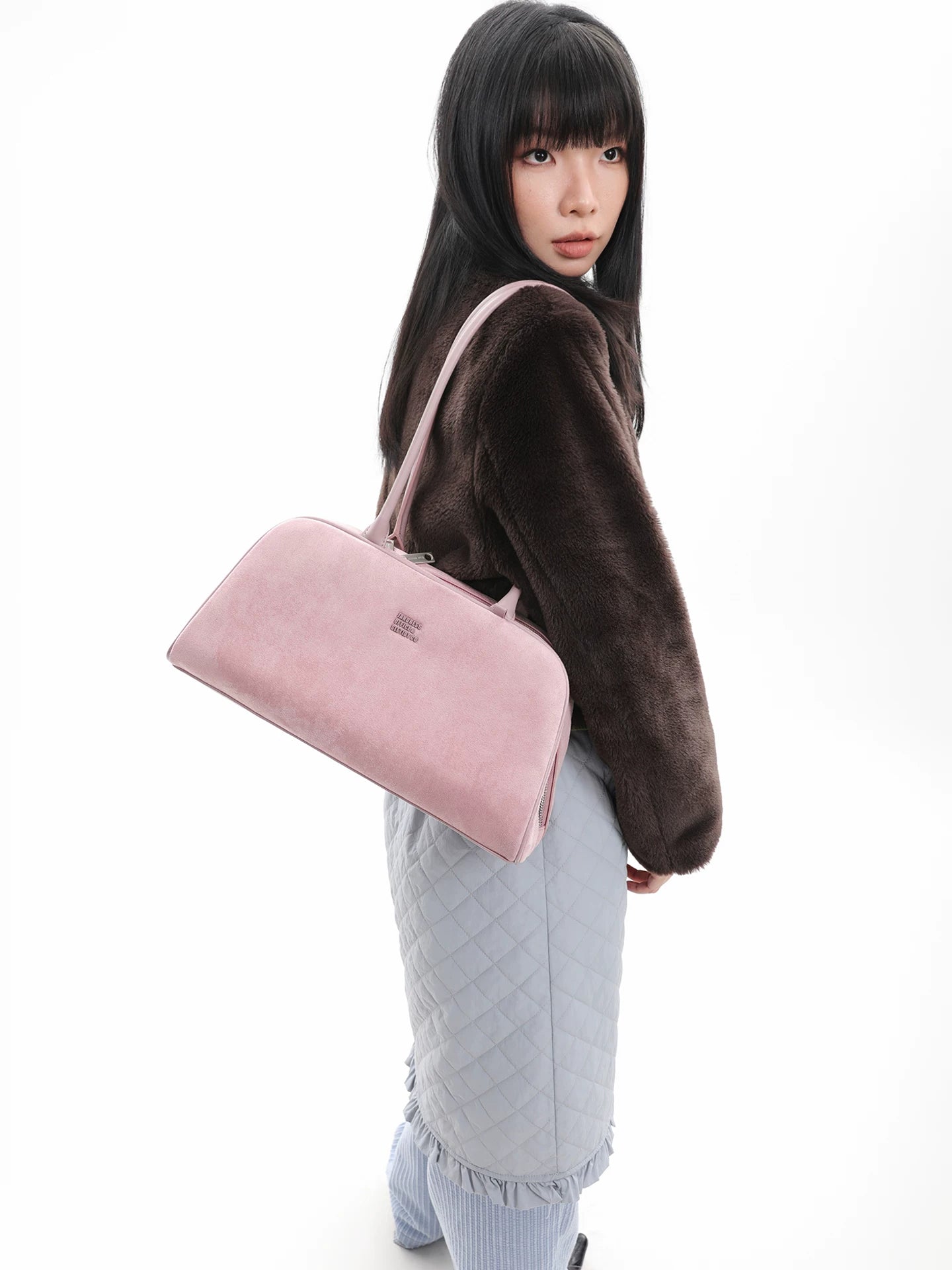 JANDRESS Simple Shoulder Suede Handbag