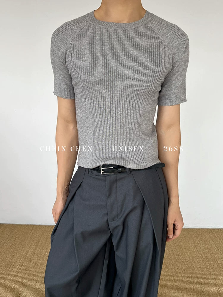 Chein Stretch Knitted Versatile Tee