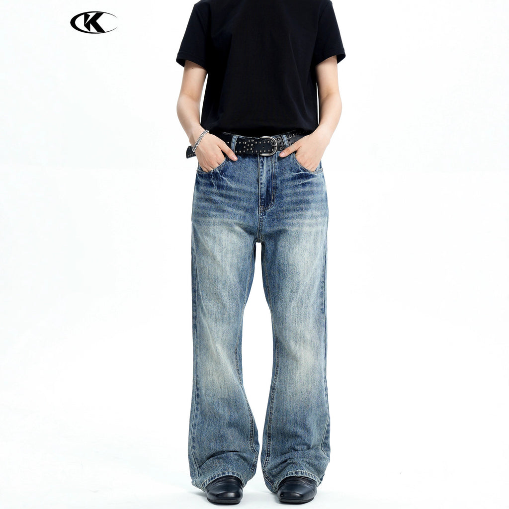 11KN Slim-fit Simple Loose Casual Jeans
