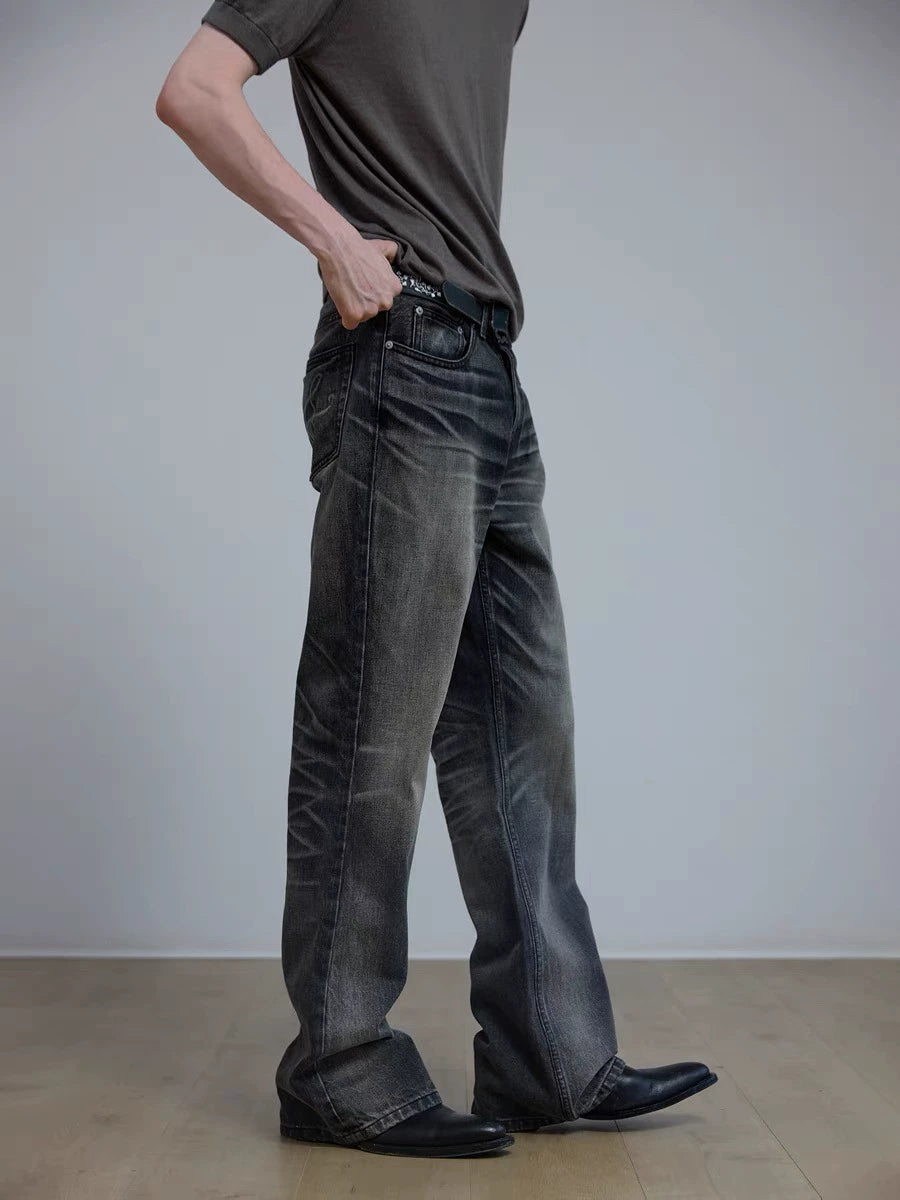 AMBSOM Vintage Straight Jeans