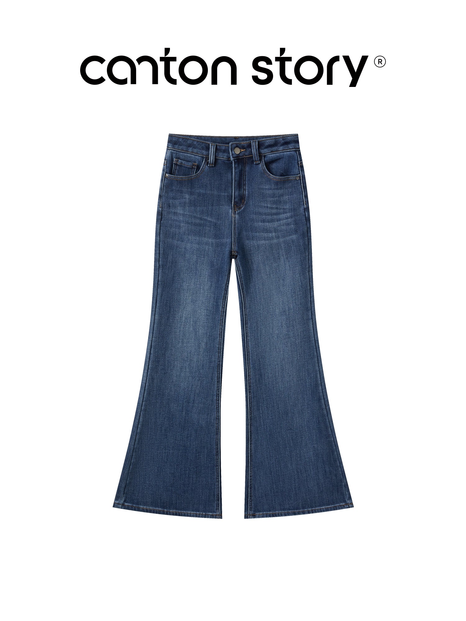 Cantonstory Vintage High Waist Skinny Jeans
