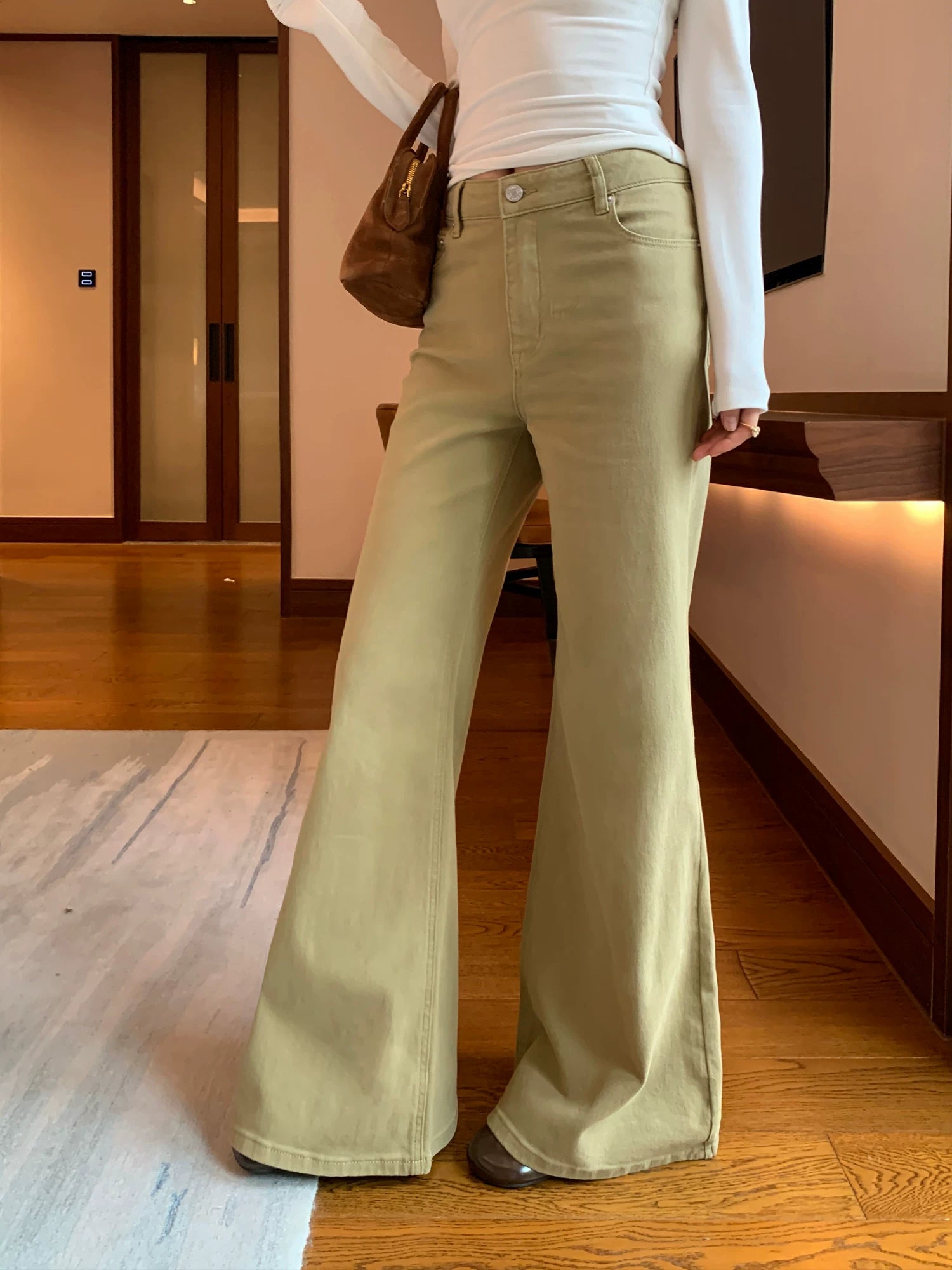 Pusumede Straight Loose Pull Jeans