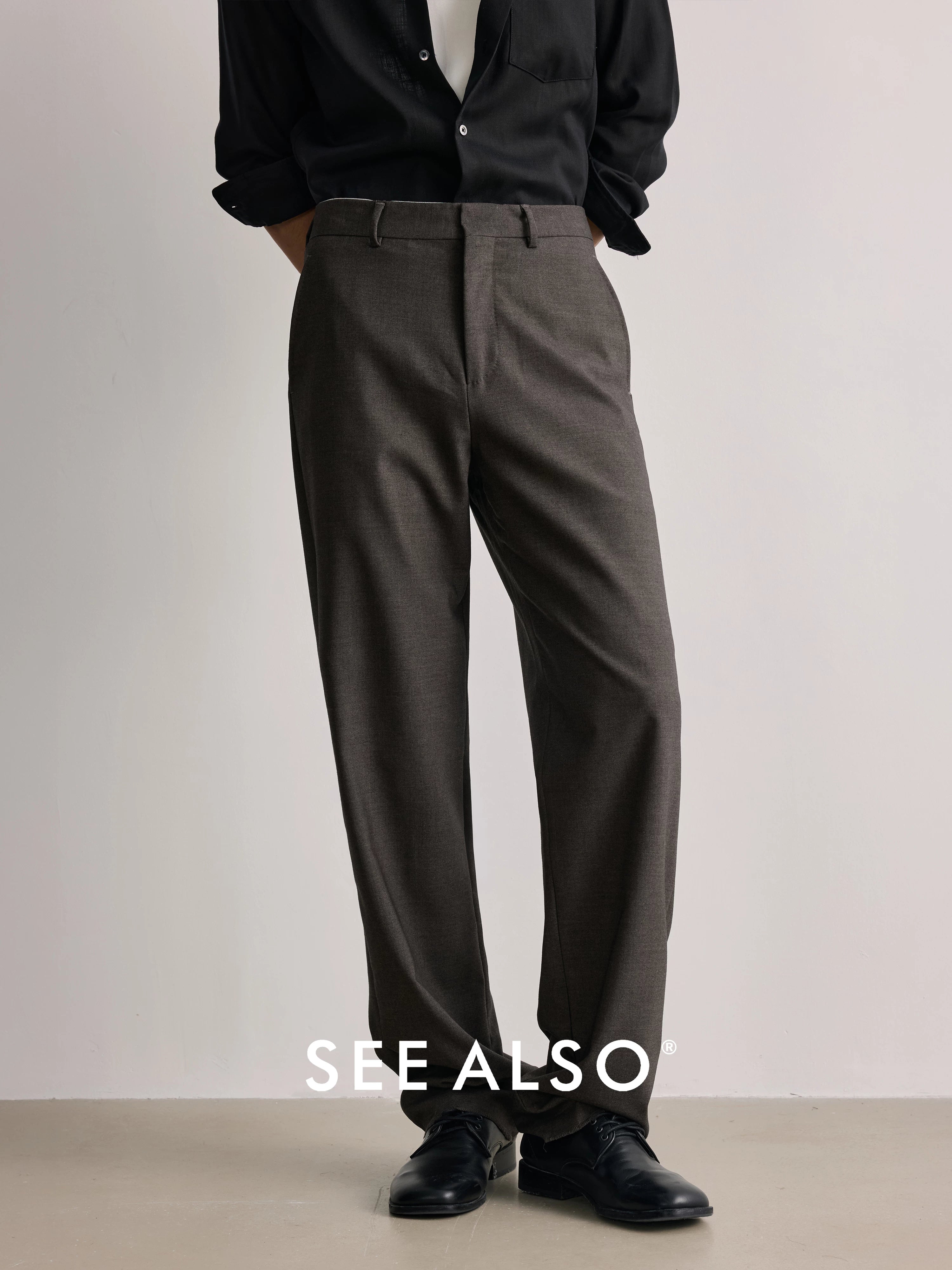 SEE ALSO Slack Drape Straight Casual Trousers