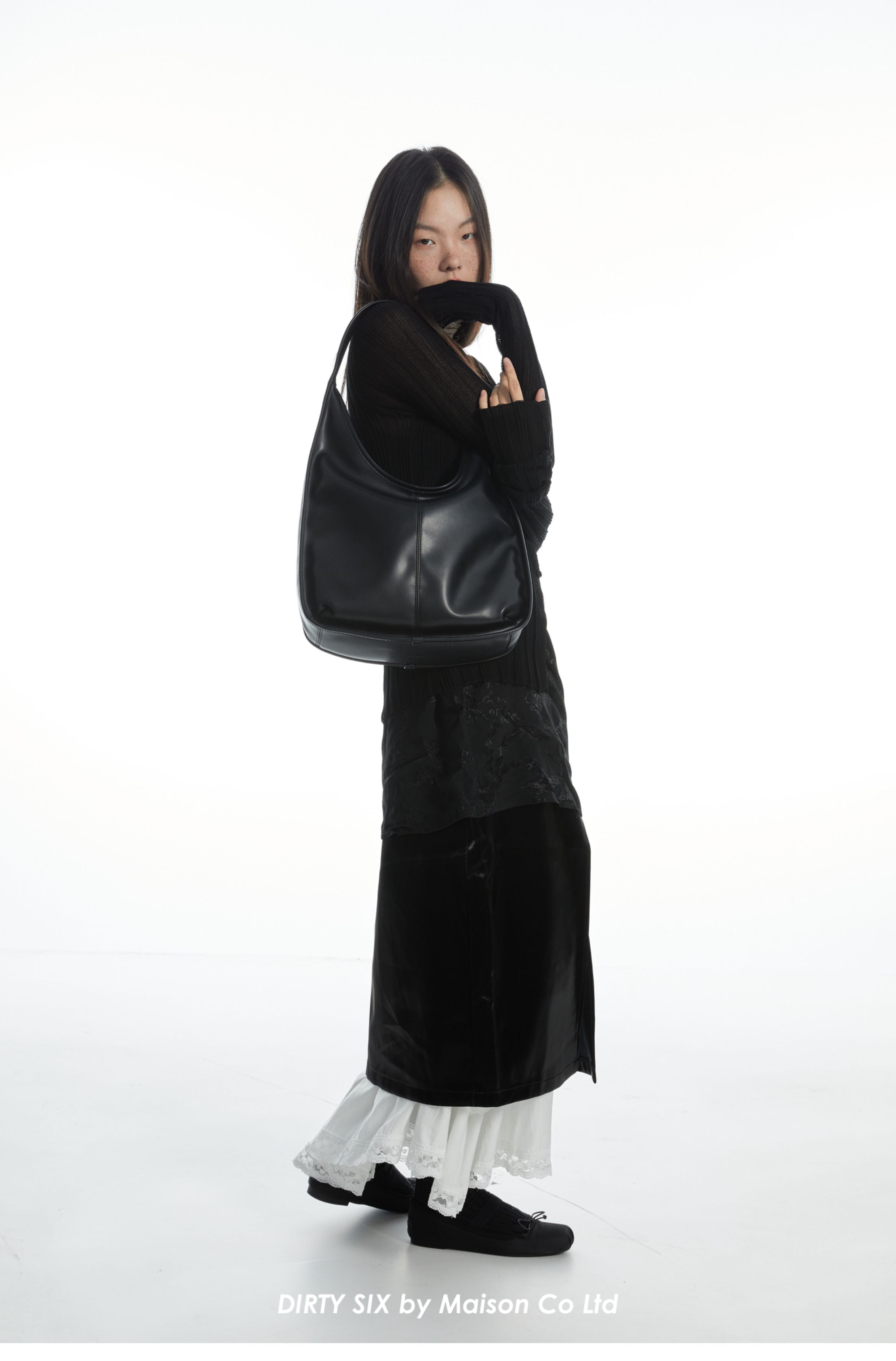 DirtySix • Black Swan Shoulder Tote Bag