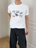 Stay The Night Fun Words Direct Injection Printing Casual Tee