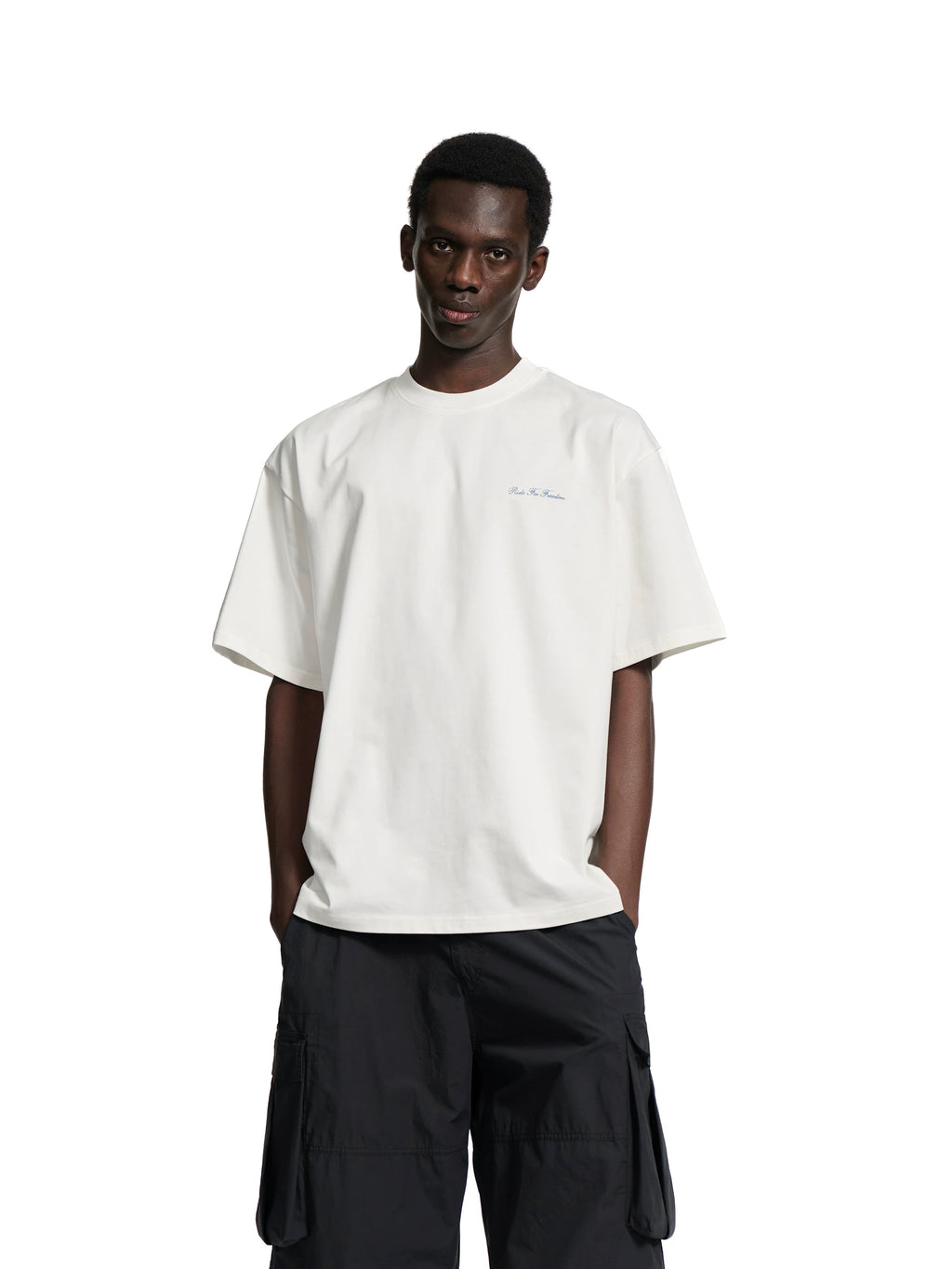 Loopsoon Casual Front Chest Back Print Tee