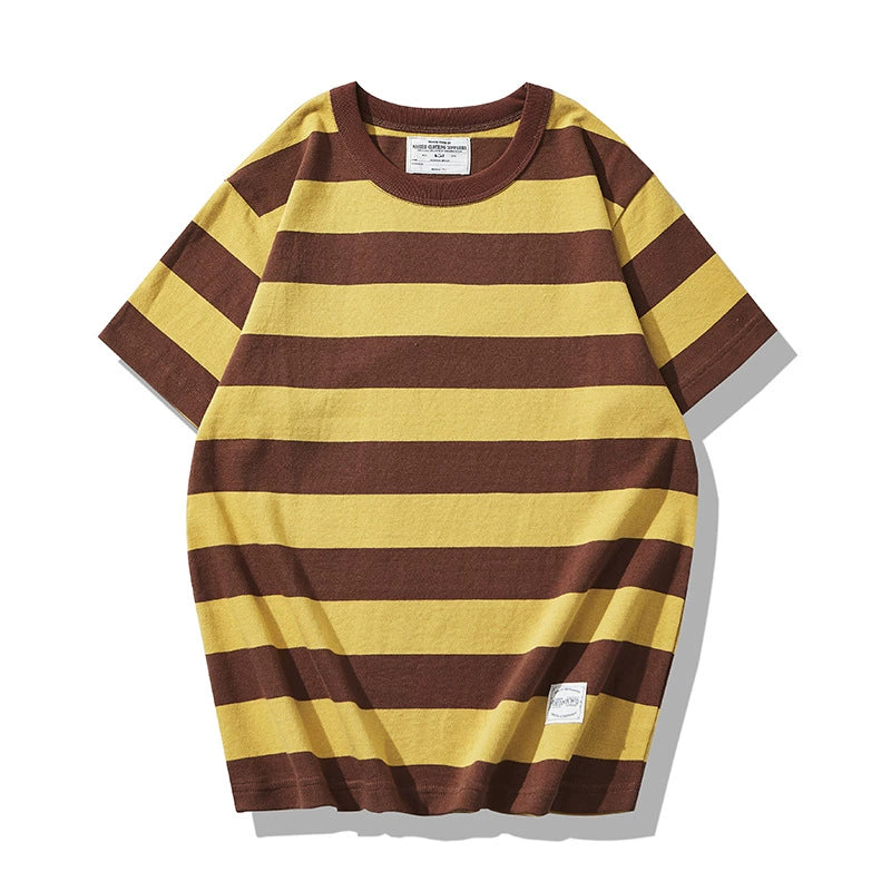 PrintAce Vintage Sport Wide Striped Tee