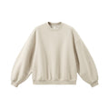 Inflation Fleece Crew Neck Scimitar Sleeve Sweater