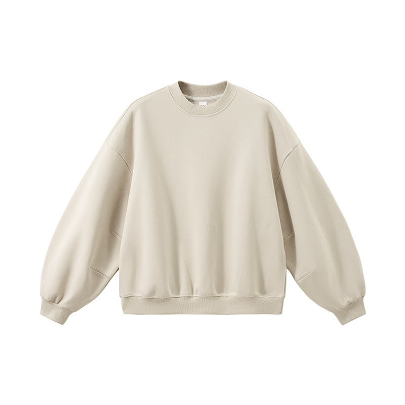 Inflation Fleece Crew Neck Scimitar Sleeve Sweater