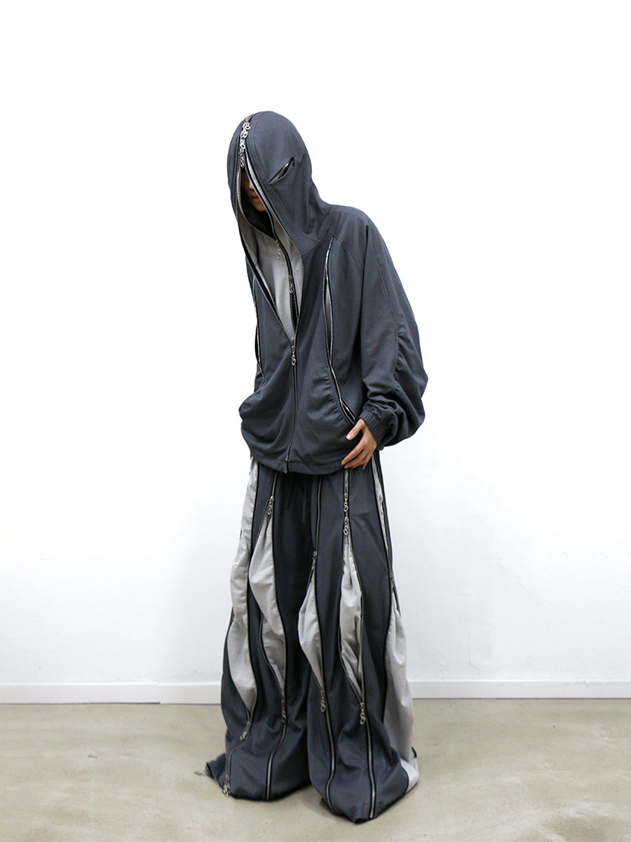 RELABEL Double-sided Spliced Sweater Jacket