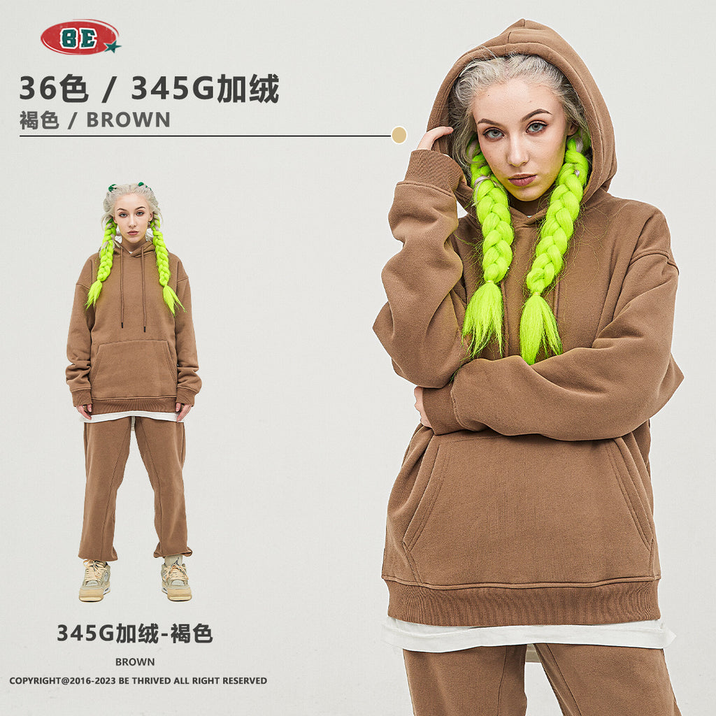 *BEST SELLING* BE 345g Loose Fit fleece hoodie (17-32)