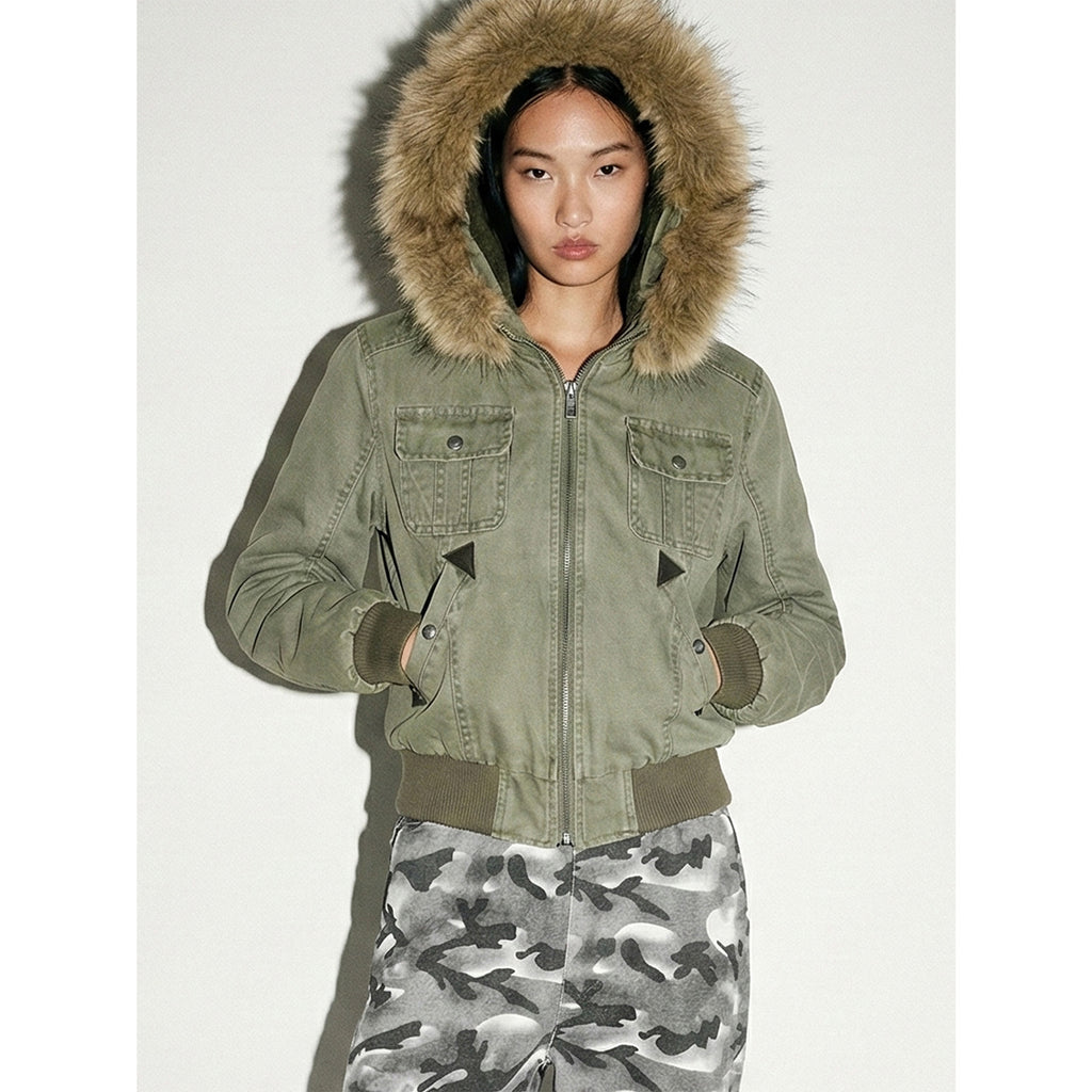 MADEEXTREME Fur Collar Tooling Jacket