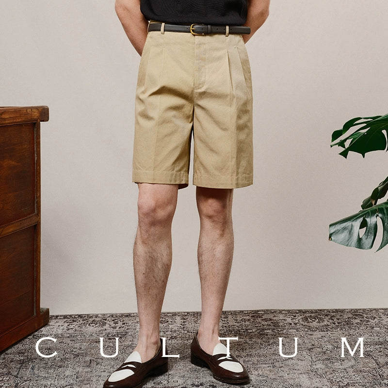 CULTUM Academy Hollywood Waist Pleated Shorts