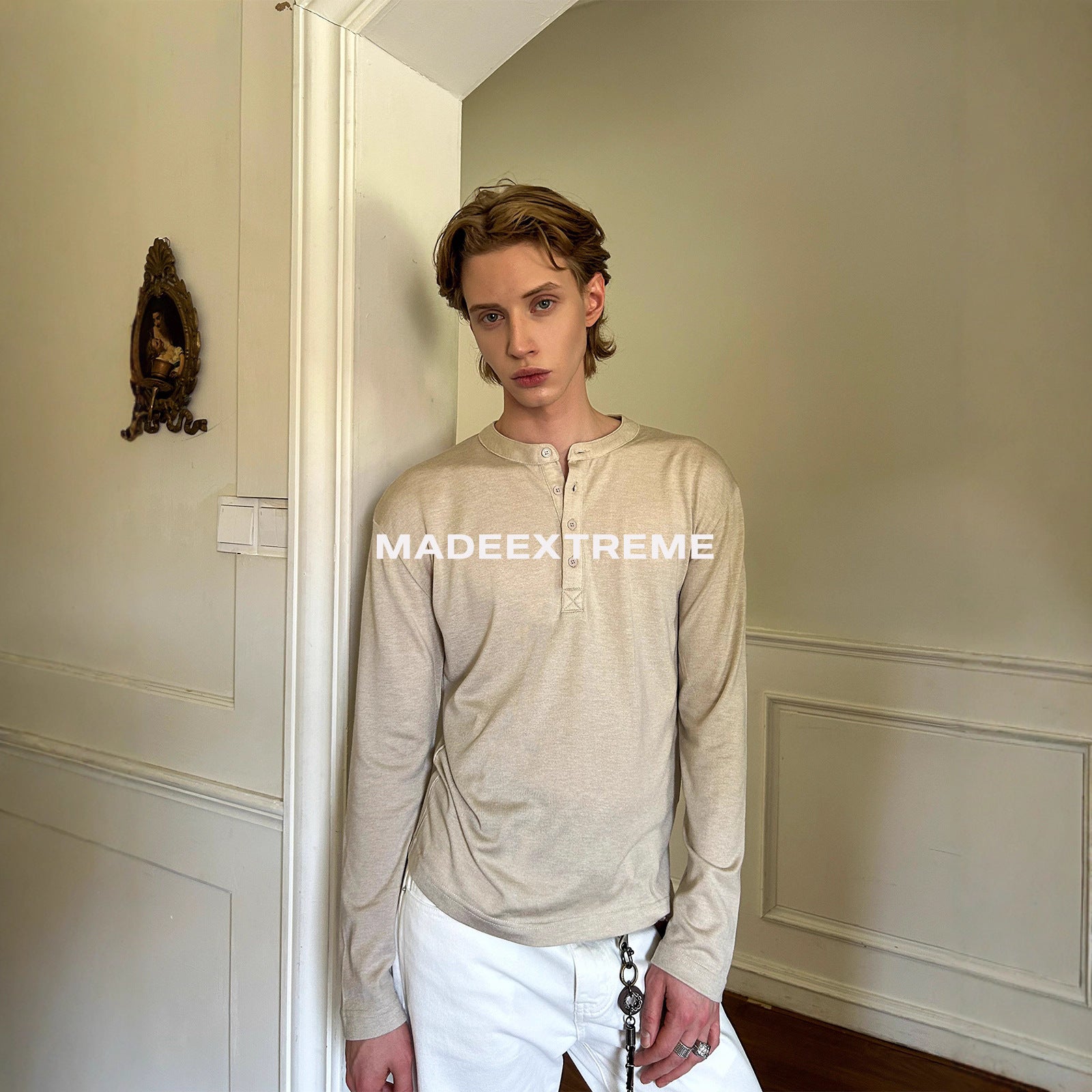 EME Henry Collar Bottom Long Sleeve