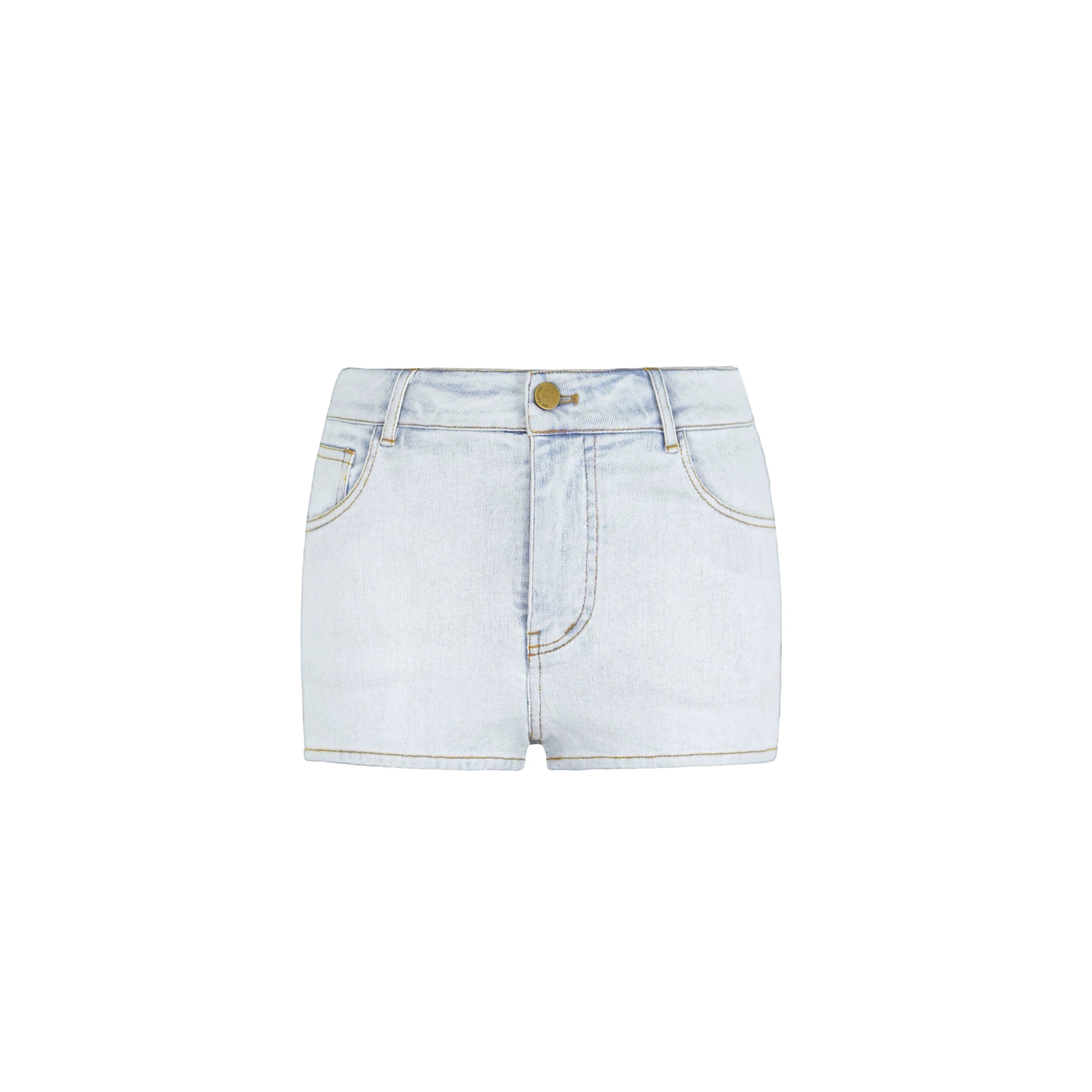 Jim Kennet Vintage Washed Stretch Denim Shorts