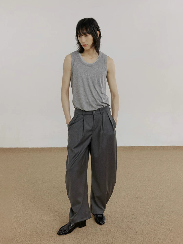 COLN Casual Versatile Loose Scimitar Pants