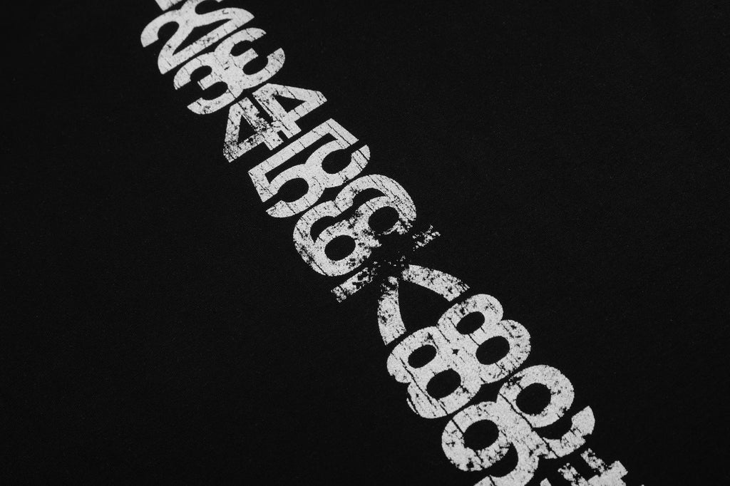 11KN Loose Letter Symbol Printing Casual Tee