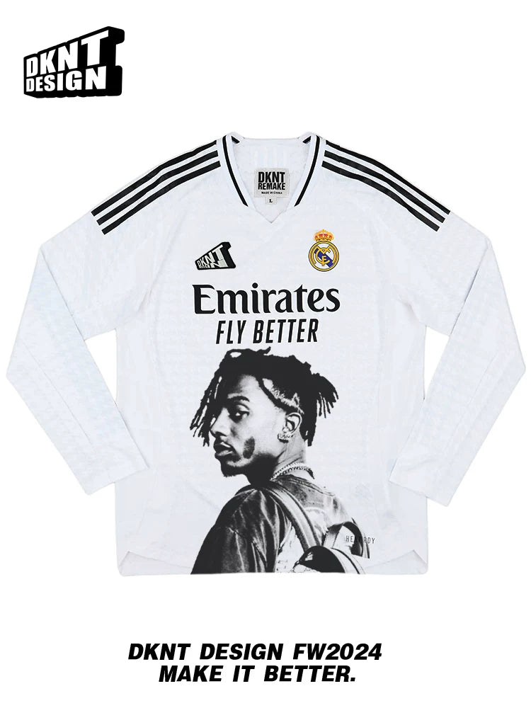 KANYE Portrait Print Casual Versatile Tee