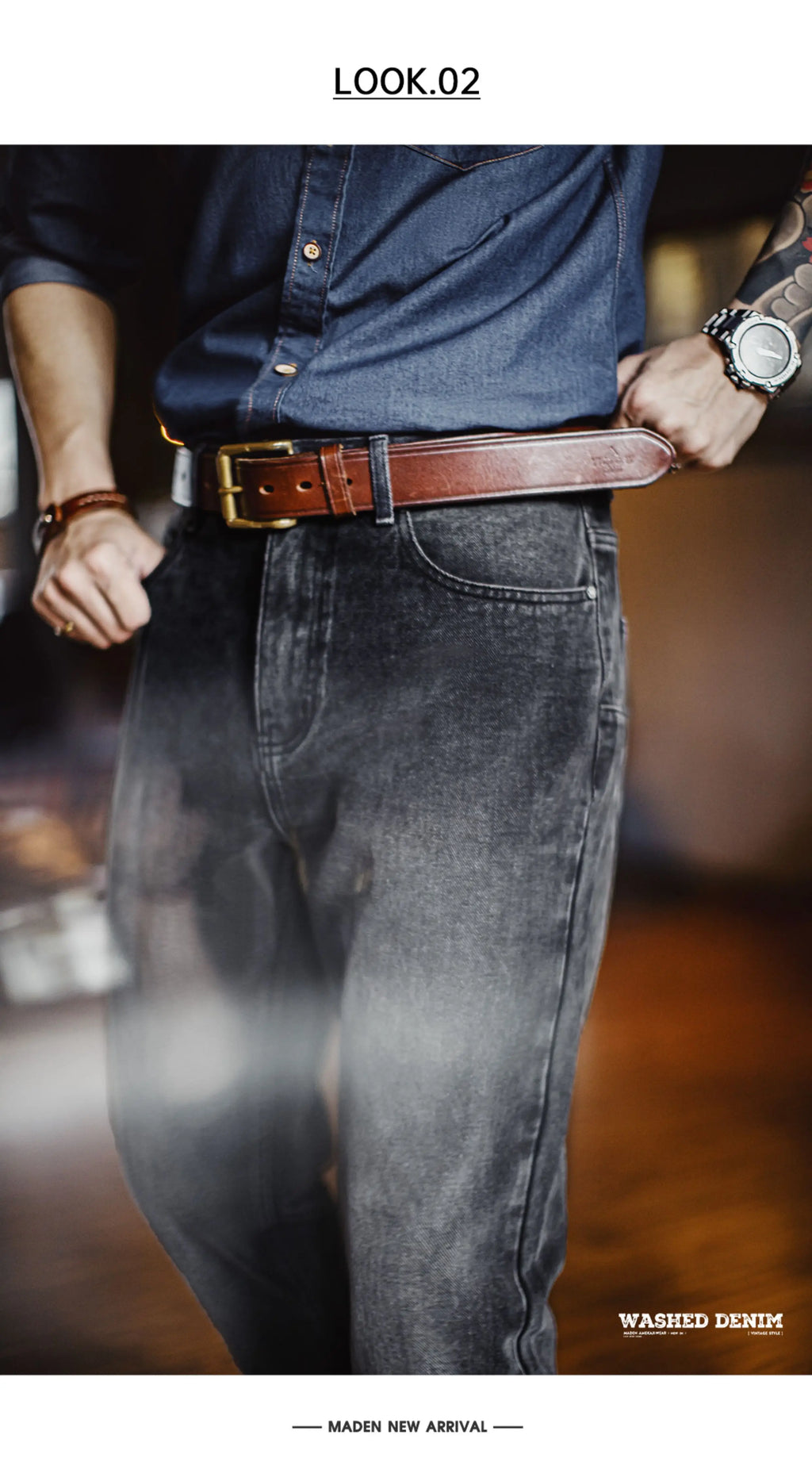 Madden  Casual Washed Old Jeans