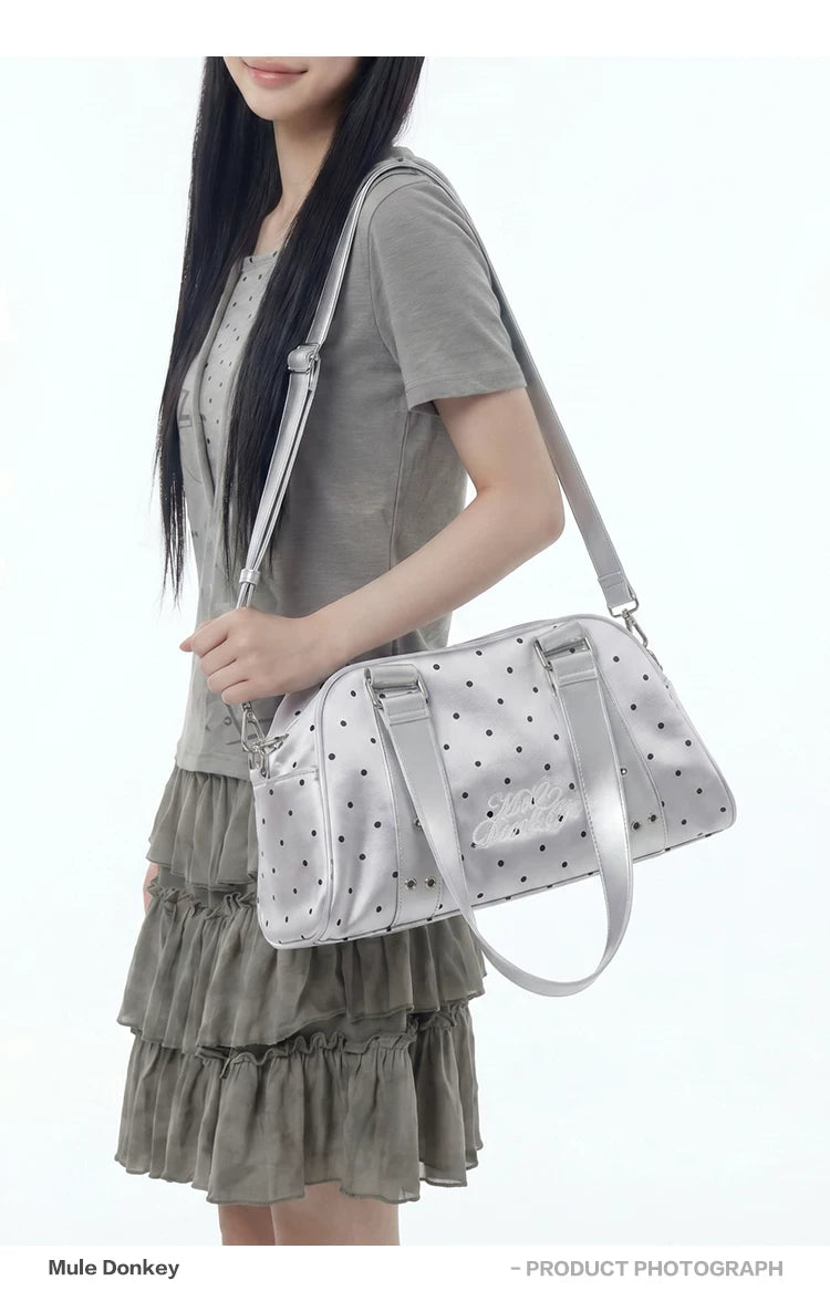Donkey Polka Dot Versatile Shoulder Handbag