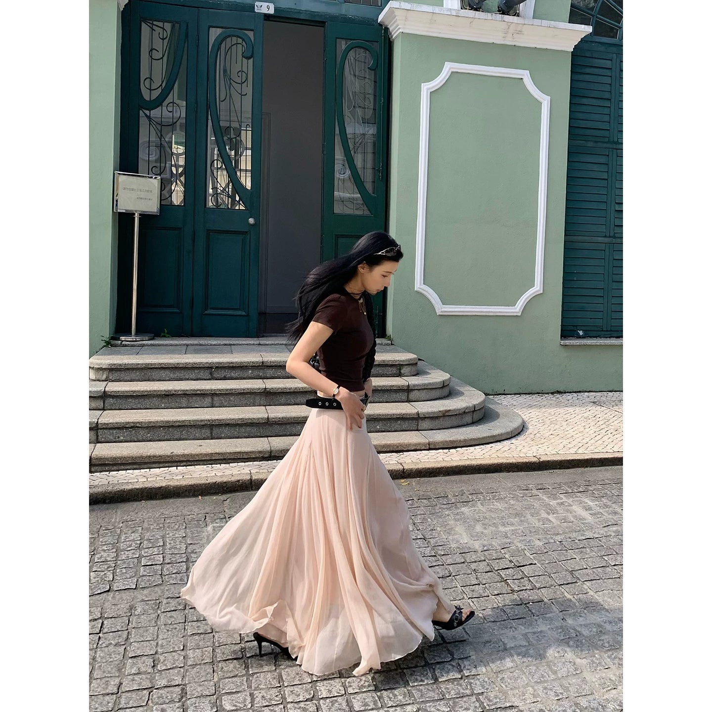 YOUNG KYLIN Elegant Gauze Skirt
