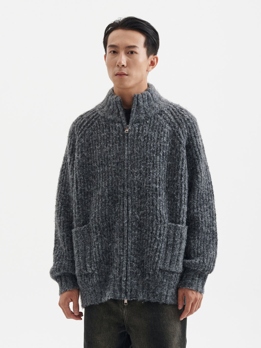 BUTTBILL Casual Vintage Loose Sweater Jacket