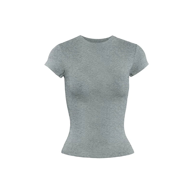 Audwyn Crew Neck Slim Skinny Versatile Tee