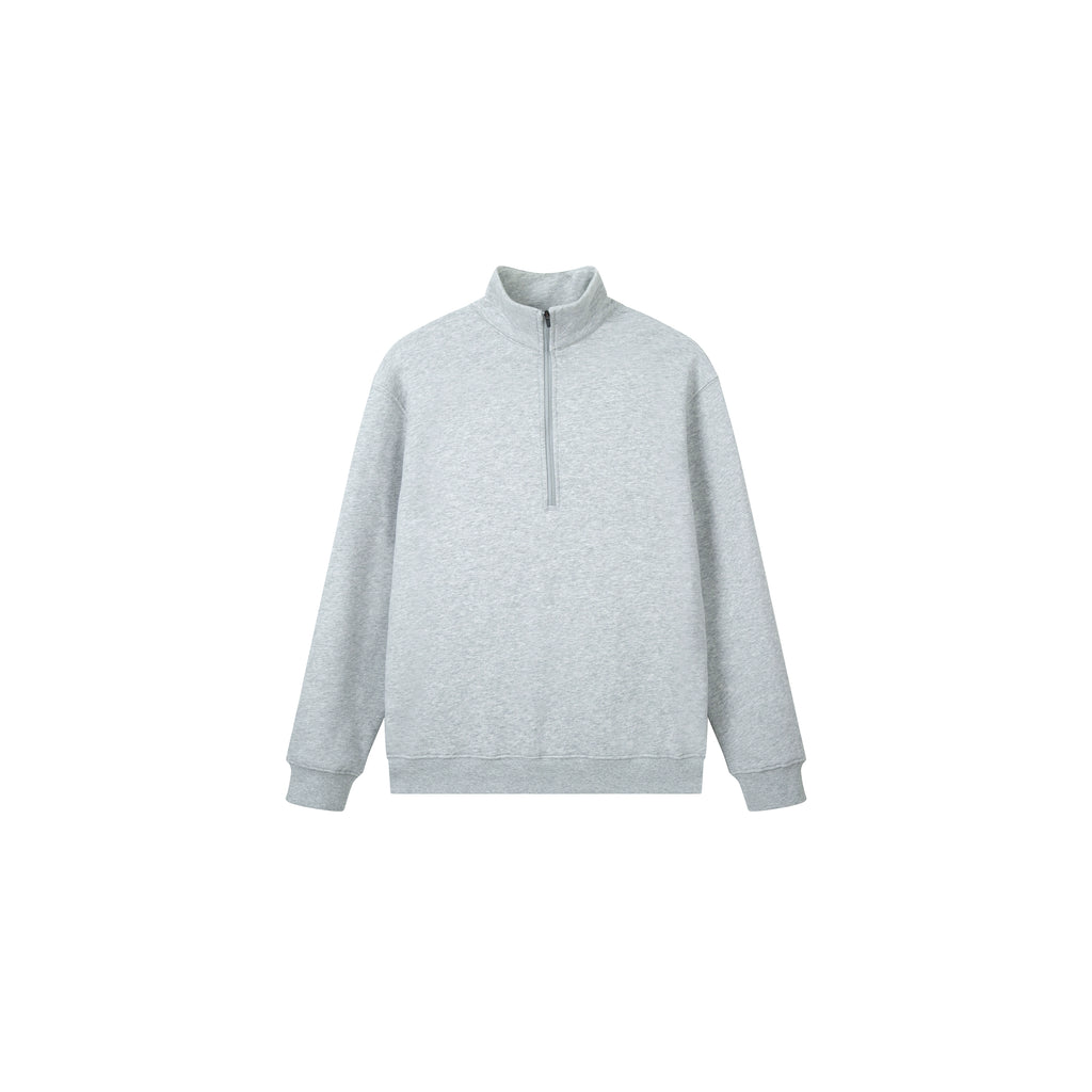 PLUS NO LOGO Half Zipper Polished Sweater