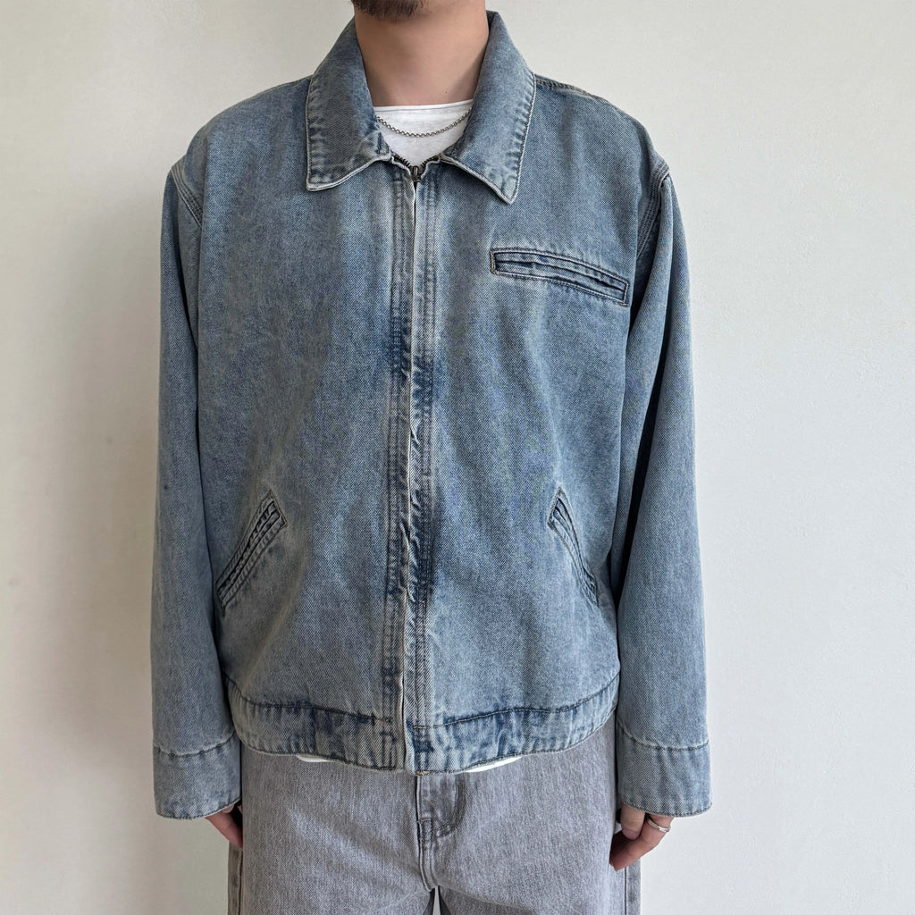 Anniehall Washed Old Blue Detroit Denim Jacket