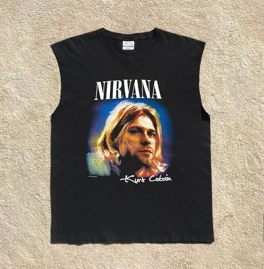 Wang Youbing Studio! NIRVANA 260g 100% Cotton Tee