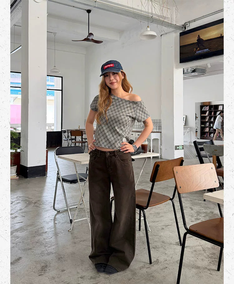 CCYE Low-rise Straight-leg Simple Casual Pants