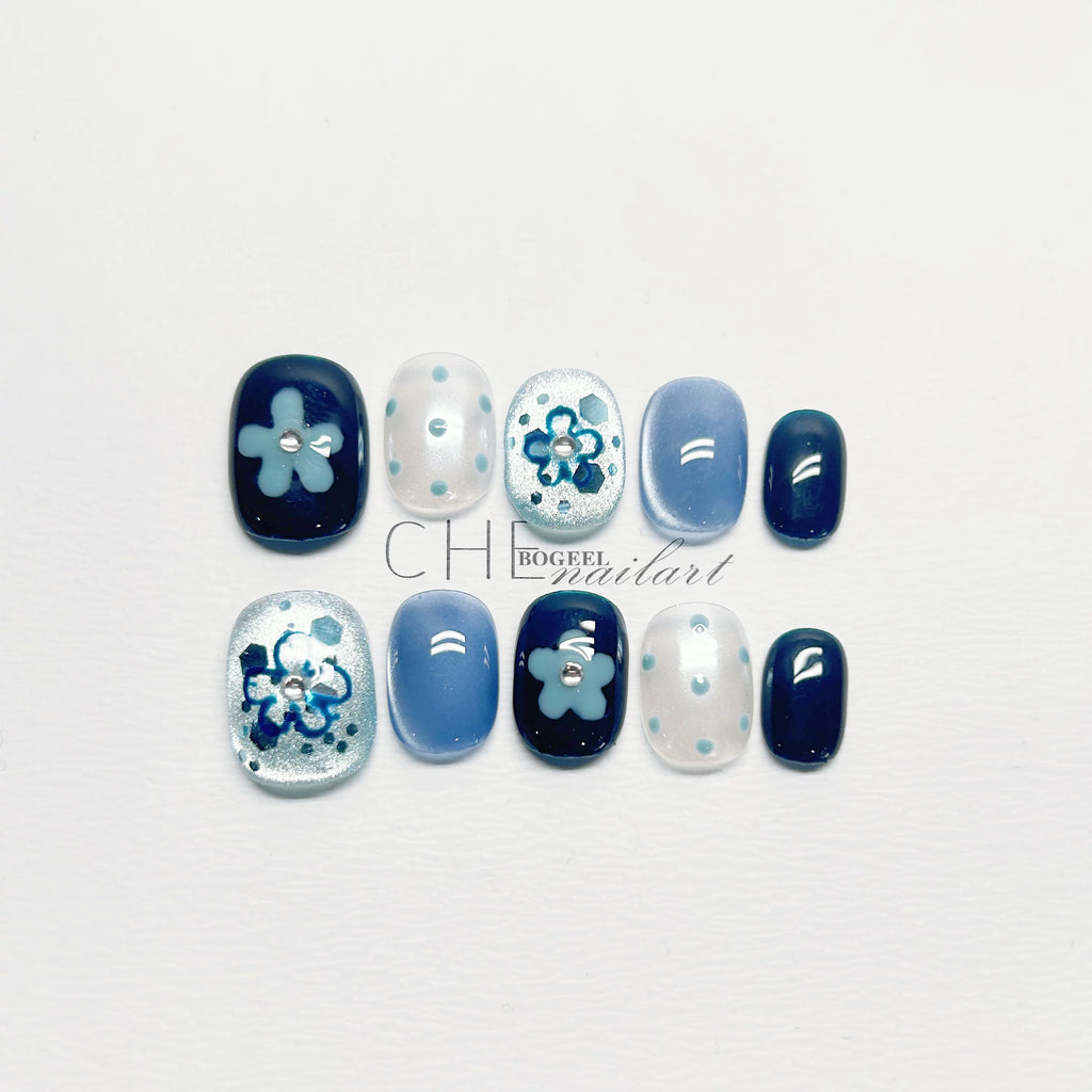 BOGEEL Hand-painted Flowers Show White and Wear Armor