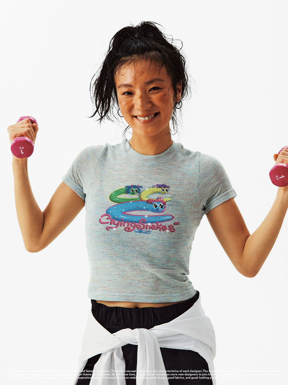 CryingCenter Breathable Color Yarn, Slim Sports Short Sleeve Tee