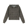 KANO Retro Old Leopard Print Sweater Jacket