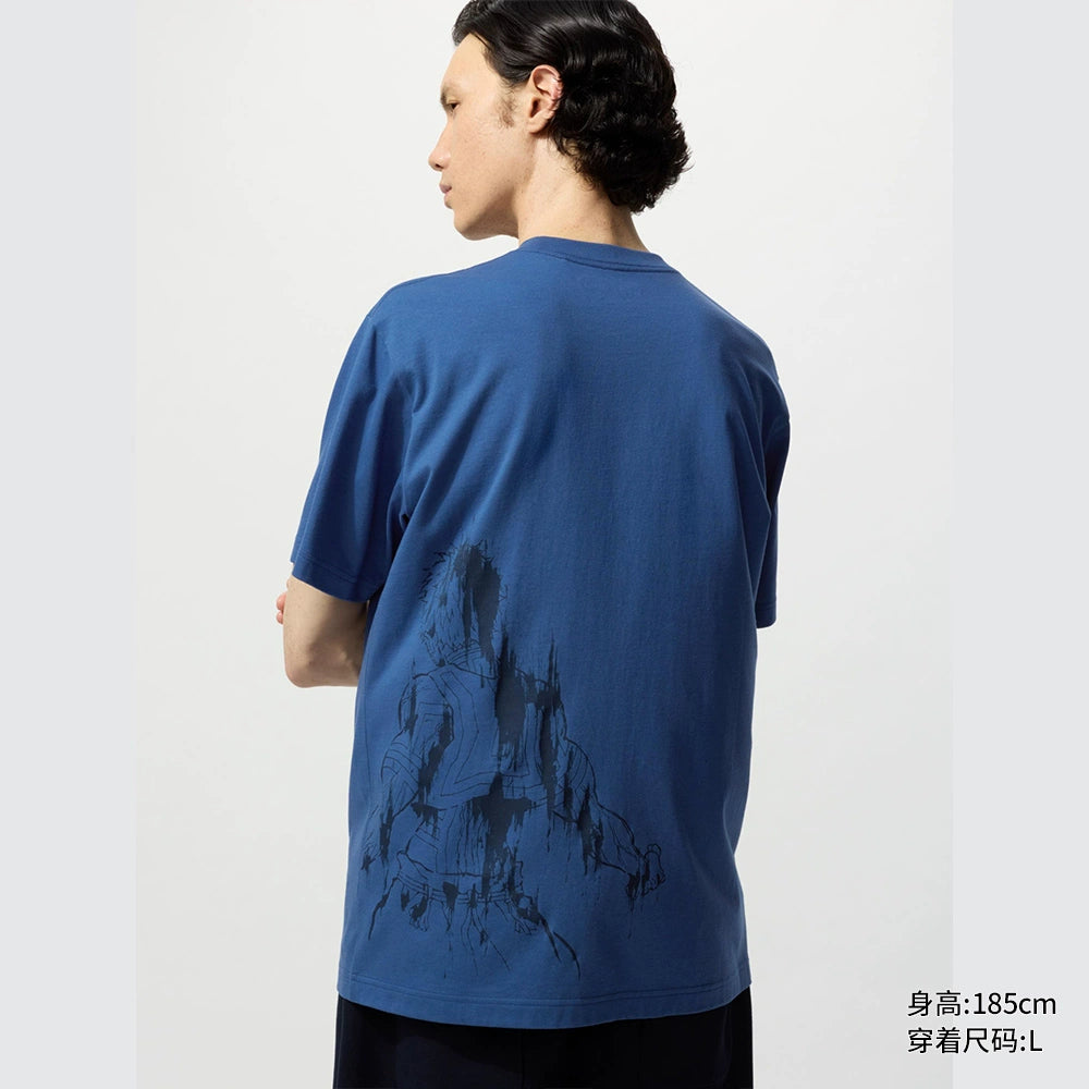 Uniqlo Ghost Destroyer Blade Printing Loose Tee