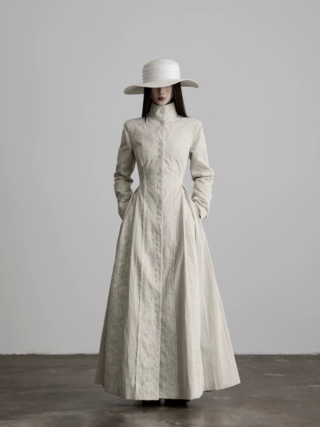 INDULGE Rough-edged Waist-strapped Trench Coat
