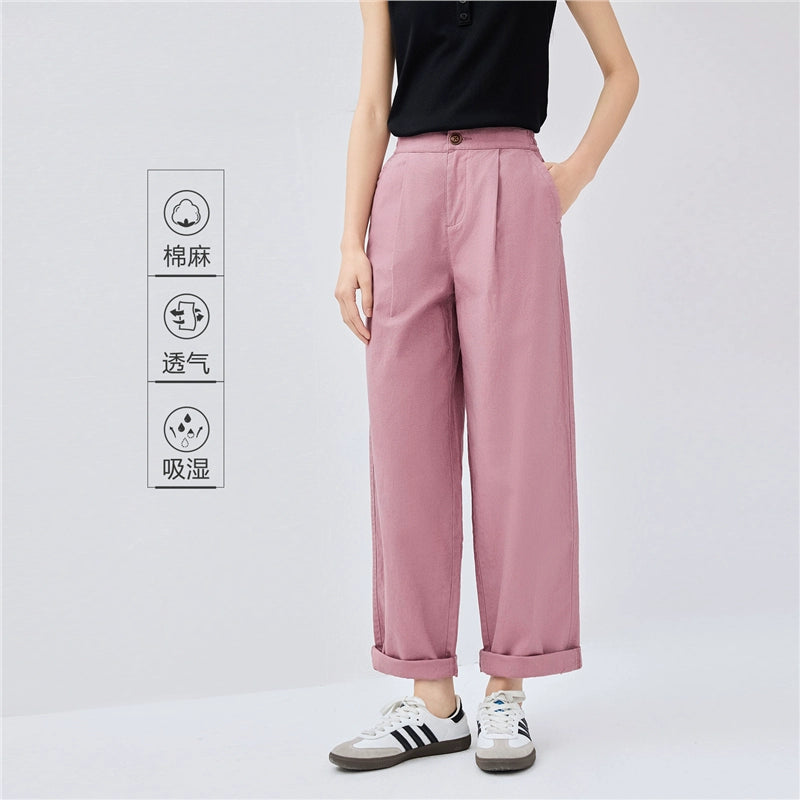 Giordano Pleated Semi-elastic Waist Slacks