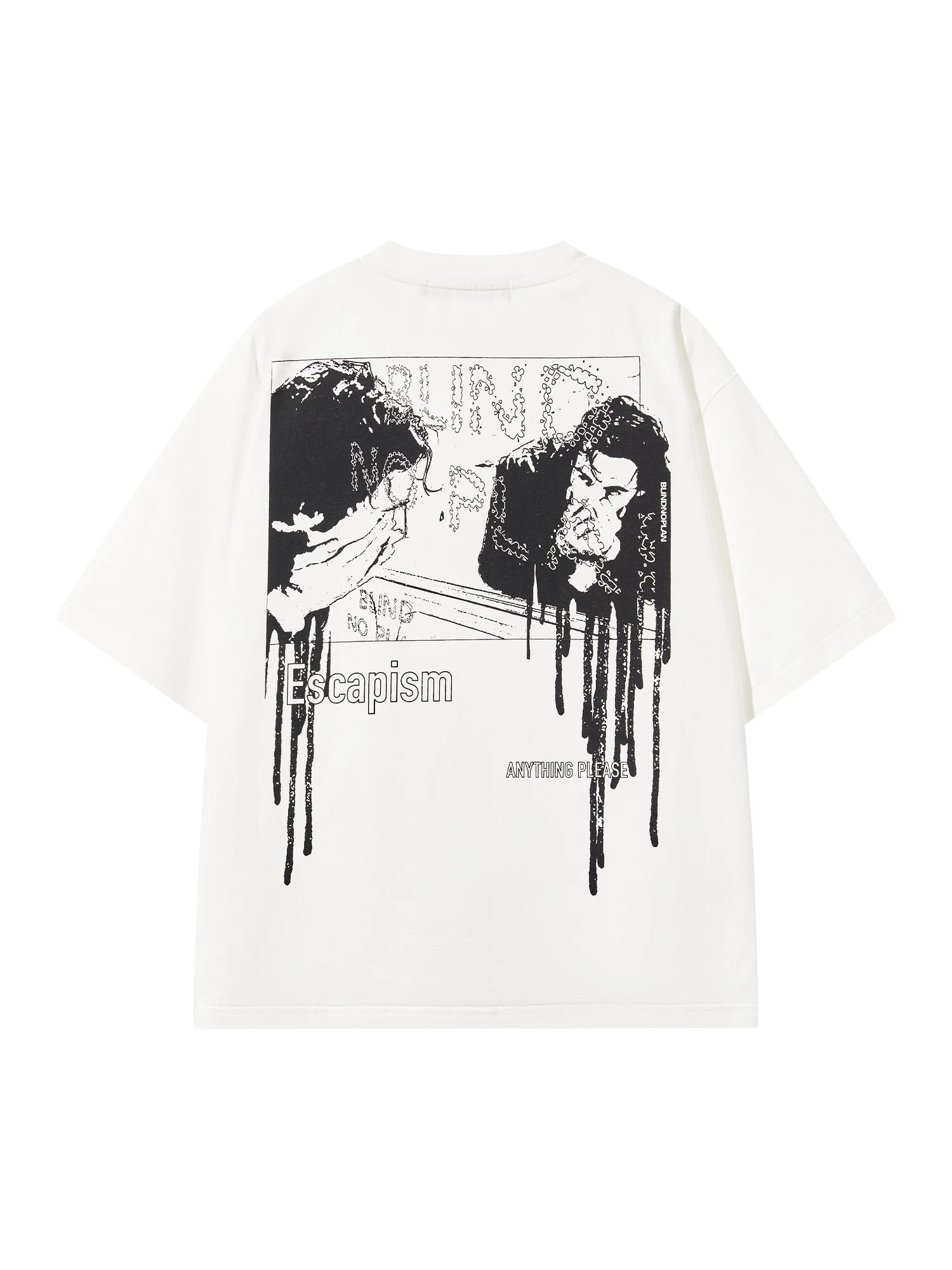BLINDNOPLAN Loose Graffiti Print Tee