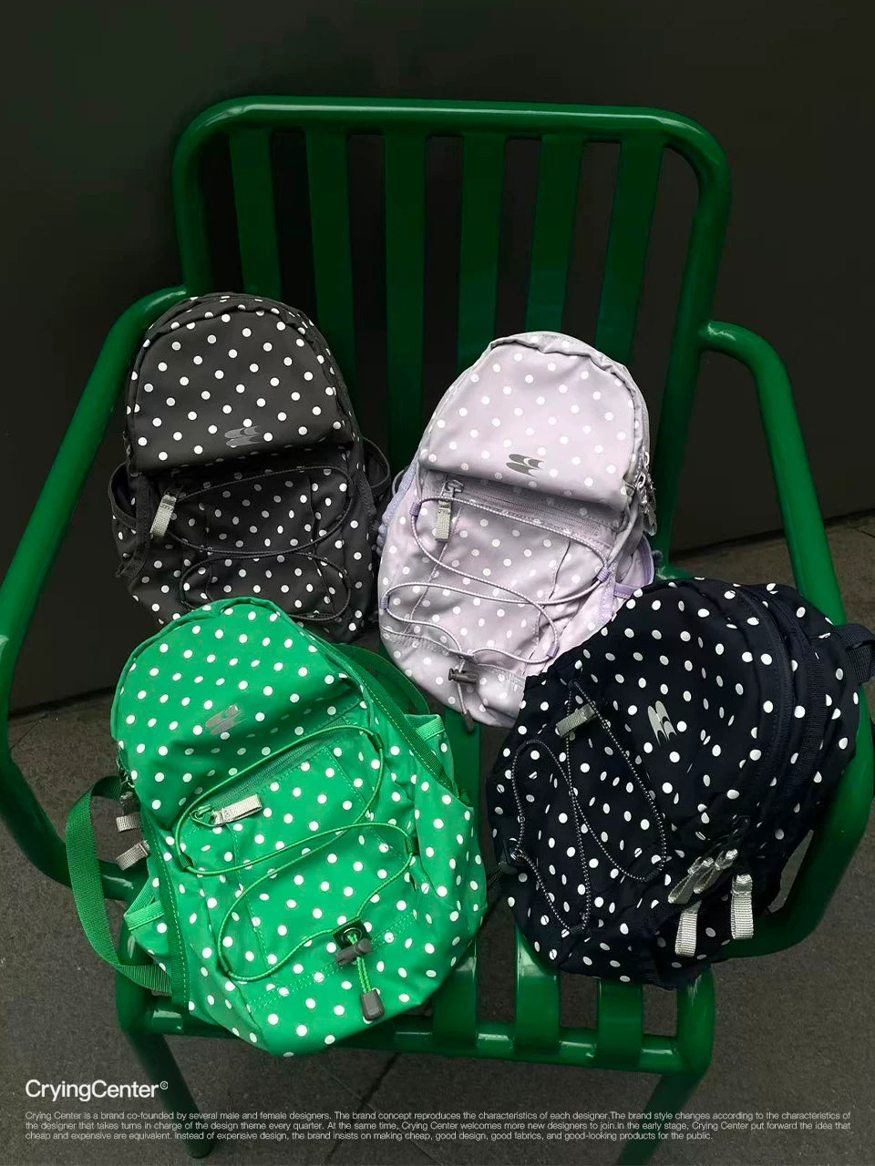 CryingCenter Polka Dot Mini Mountaineering Backpack
