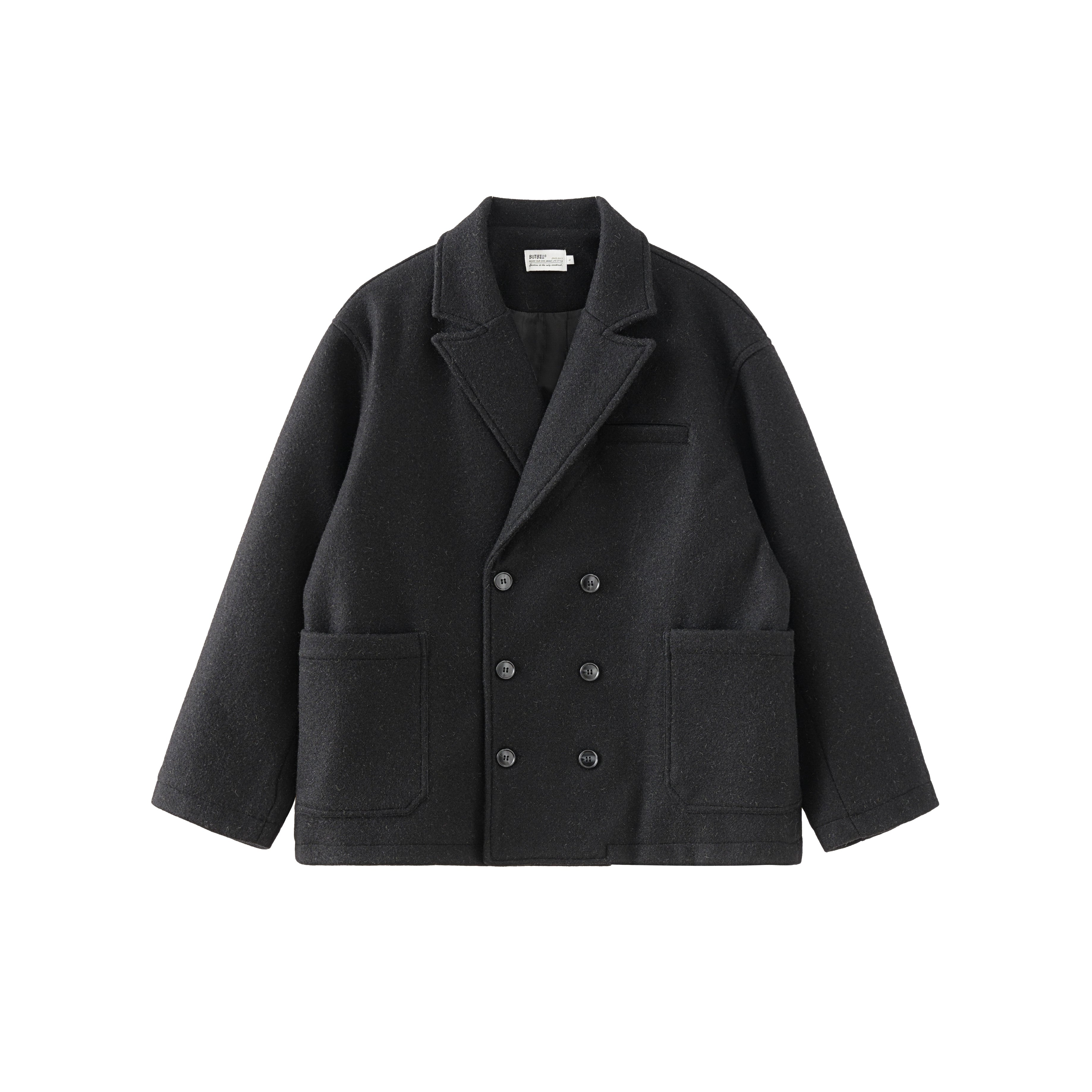 BUTTBILL 730G woolen double-breasted jacket